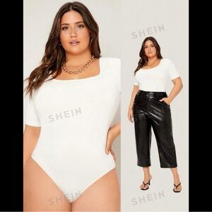 Plus Square Neck Bodysuit